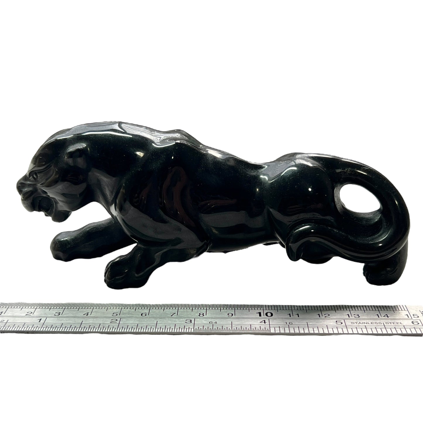 Black Obsidian Panther Carving