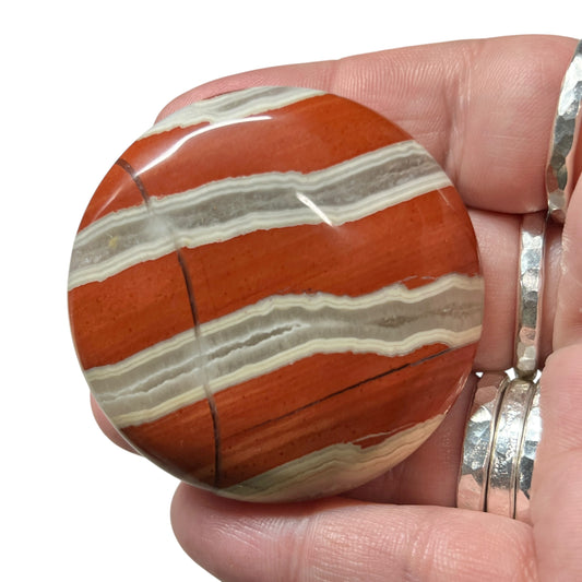 Red Jasper Palm Stone