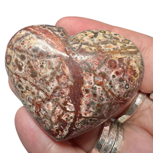Leopard Jasper Heart