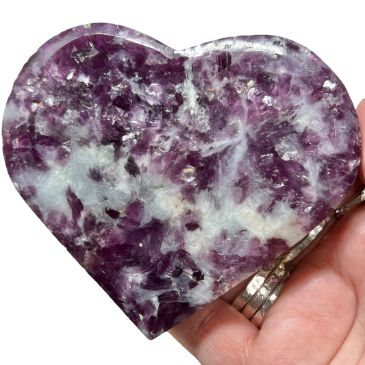 Lepidolite Mix Heart