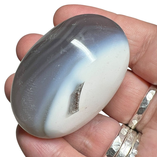 Orca Agate Palm Stone