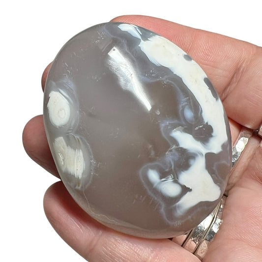 Orca Agate Palm Stone