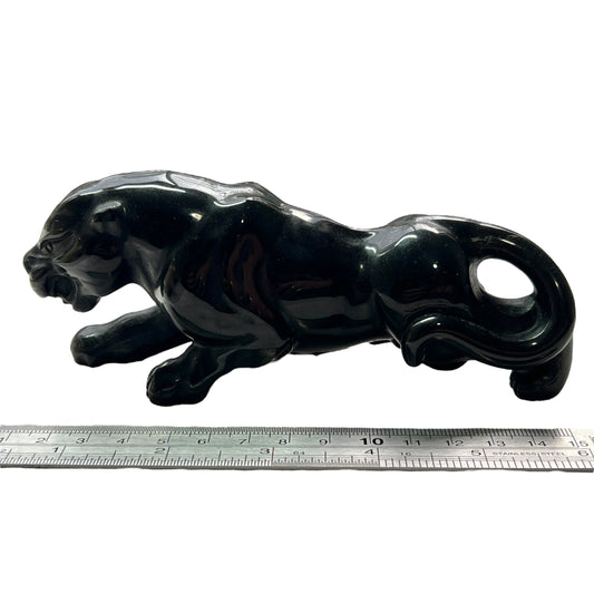 Black Obsidian Panther Carving