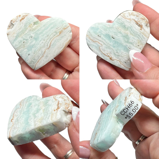 Caribbean Calcite Heart