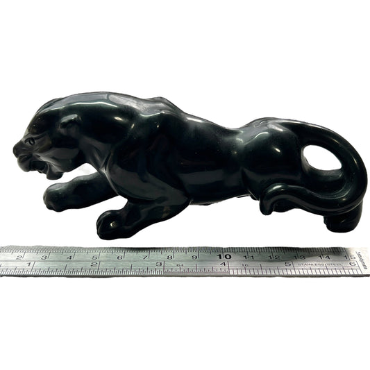 Black Obsidian Panther Carving