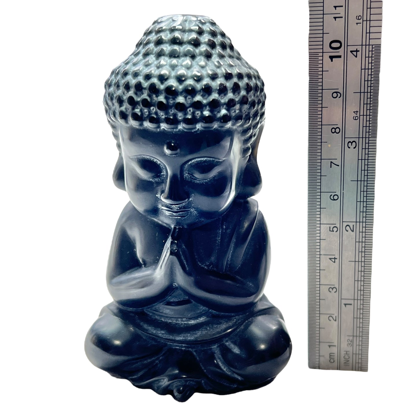 Black Obsidian Buddha Carving