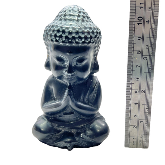 Black Obsidian Buddha Carving