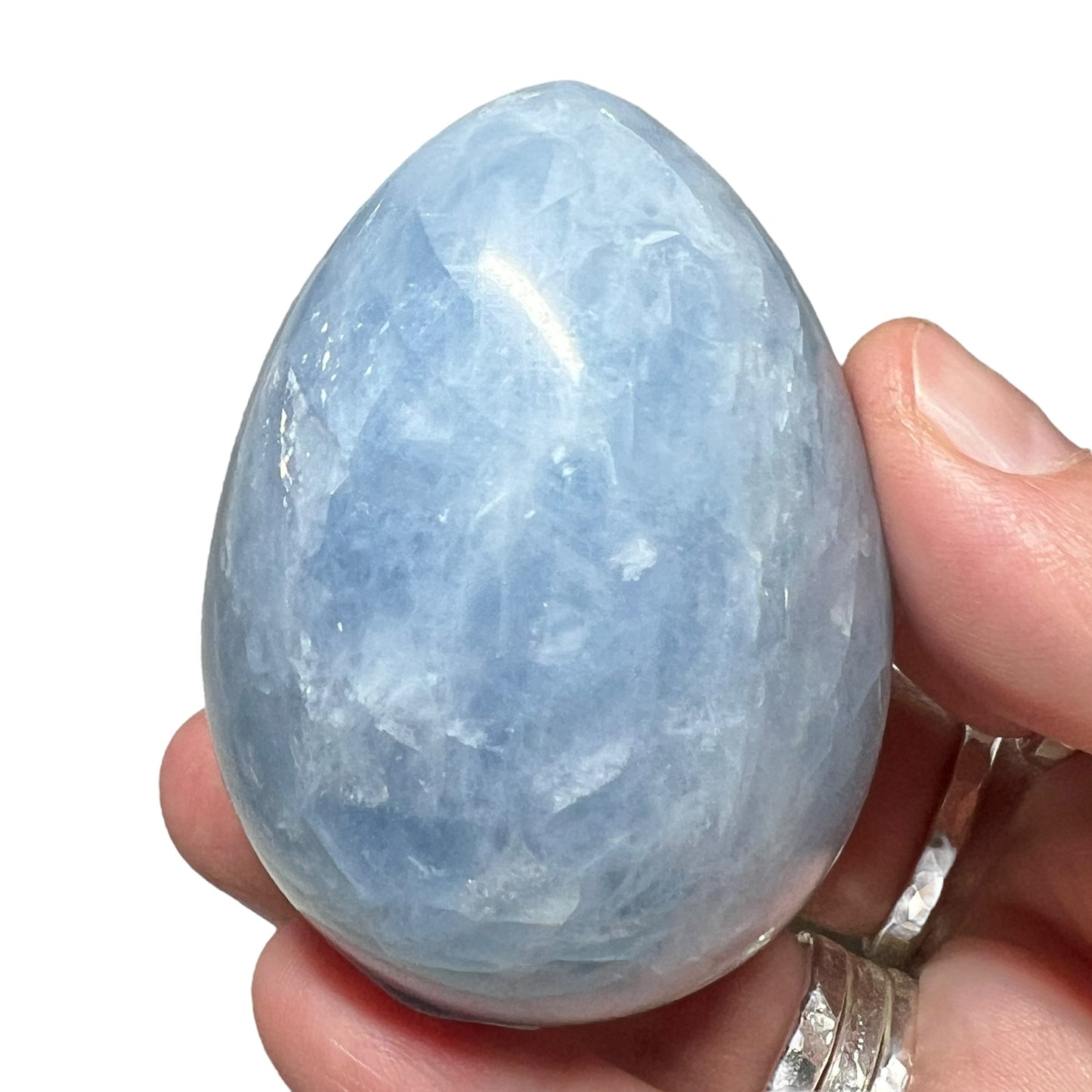 Blue Calcite Egg