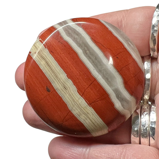 Red Jasper Palm Stone