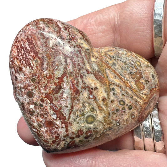 Leopard Jasper Heart