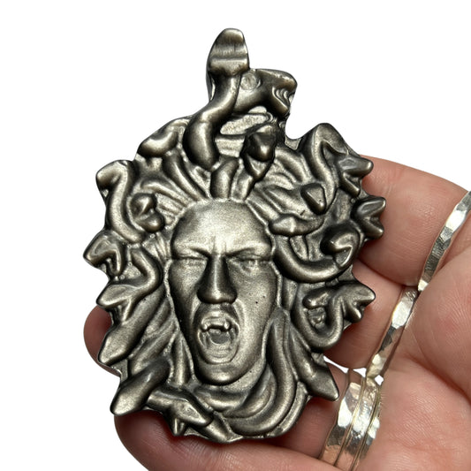 Silver Sheen Obsidian Medusa