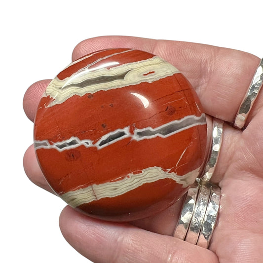 Red Jasper Palm Stone
