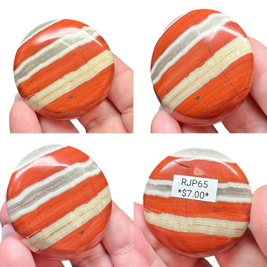 Red Jasper Palm Stones