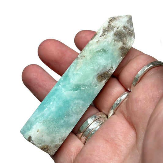Blue Aragonite Tower