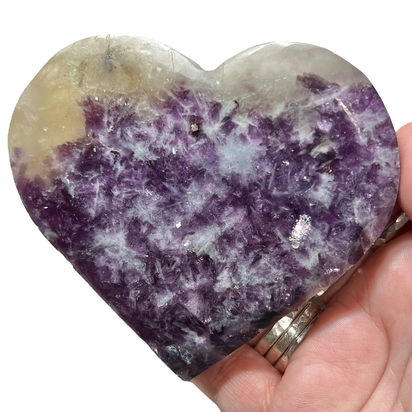 Lepidolite Mix Heart