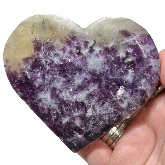 Lepidolite Mix Heart