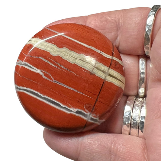 Red Jasper Palm Stone