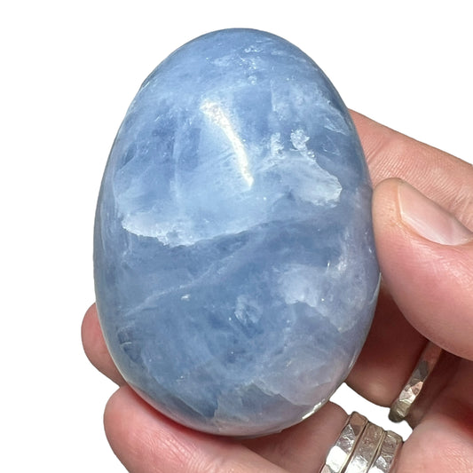 Blue Calcite Egg