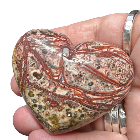 Leopard Jasper Heart
